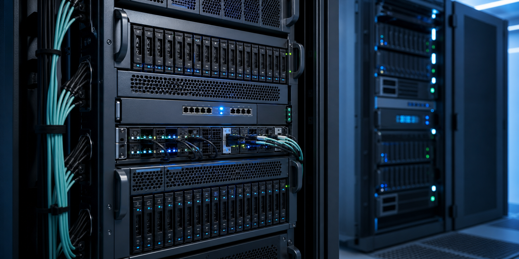 Appliances de backup e armazenamento corporativo em datacenter